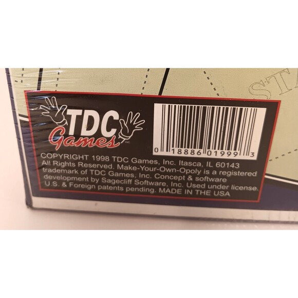 Monopoly Board Game Make Your Own Opoly The One of a Kind Custom New Sealed 1998 - Picture 7 of 7